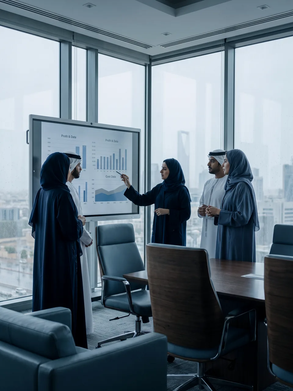 فريق Growxcel الاستشاري يراجع استراتيجية التكلفة